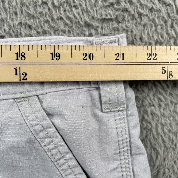 Carhartt Cargo Shorts Mens 42 Relaxed Fit Force Gray Ripstop Workwear - Picture 6 of 8